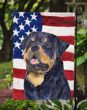 Load image into Gallery viewer, USA American Flag with Rottweiler Garden Flag – Decorative Outdoor Yard Flag