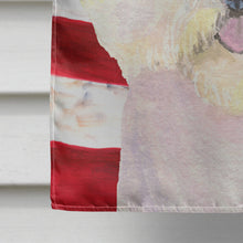 Load image into Gallery viewer, USA American Flag with Bichon Frise Flag Canvas House Size