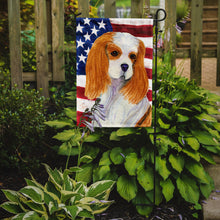 Load image into Gallery viewer, USA American Flag with Cavalier Spaniel Garden Flag – Decorative Outdoor Yard Flag