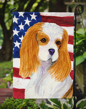 Load image into Gallery viewer, USA American Flag with Cavalier Spaniel Garden Flag – Decorative Outdoor Yard Flag
