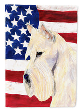 Load image into Gallery viewer, USA American Flag with Scottish Terrier Garden Flag – Decorative Outdoor Yard Flag
