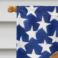 Load image into Gallery viewer, USA American Flag with Bulldog English Flag Canvas House Size