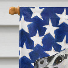 Load image into Gallery viewer, USA American Flag with Dalmatian Flag Canvas House Size