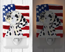 Load image into Gallery viewer, USA American Flag with Dalmatian Ceramic Night Light SS4018CNL