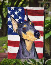 Load image into Gallery viewer, USA American Flag with Doberman Garden Flag – Decorative Outdoor Yard Flag