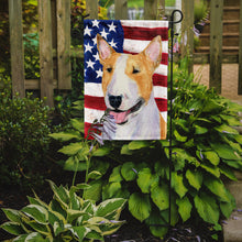 Load image into Gallery viewer, USA American Flag with Bull Terrier Garden Flag – Decorative Outdoor Yard Flag