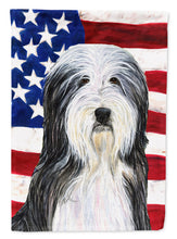 Load image into Gallery viewer, USA American Flag with Bearded Collie Garden Flag – Decorative Outdoor Yard Flag
