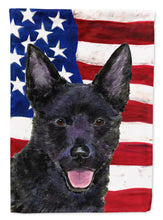 Load image into Gallery viewer, USA American Flag with Australian Kelpie Garden Flag – Decorative Outdoor Yard Flag