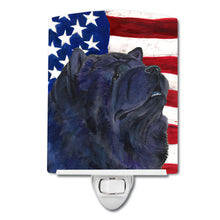 Load image into Gallery viewer, USA American Flag with Chow Chow Ceramic Night Light SS4028CNL