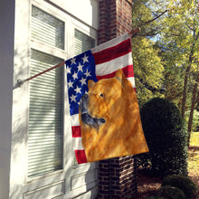 Load image into Gallery viewer, USA American Flag with Chow Chow Flag Canvas House Size