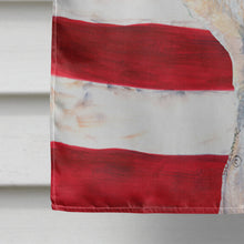 Load image into Gallery viewer, USA American Flag with Dandie Dinmont Terrier Flag Canvas House Size