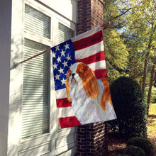 Load image into Gallery viewer, USA American Flag with English Toy Spaiel USA Flag Canvas House Size