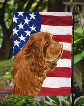 Load image into Gallery viewer, USA American Flag with Sussex Spaniel Garden Flag – Decorative Outdoor Yard Flag