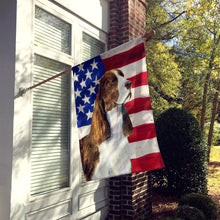 Load image into Gallery viewer, USA American Flag with Springer Spaniel Flag Canvas House Size