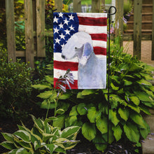 Load image into Gallery viewer, USA American Flag with Bedlington Terrier Garden Flag – Decorative Outdoor Yard Flag