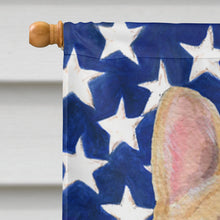 Load image into Gallery viewer, USA American Flag with French Bulldog Flag Canvas House Size