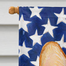 Load image into Gallery viewer, USA American Flag with Corgi Flag Canvas House Size