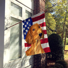 Load image into Gallery viewer, USA American Flag with Dachshund Flag Canvas House Size