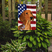 Load image into Gallery viewer, USA American Flag with Dachshund Garden Flag – Decorative Outdoor Yard Flag