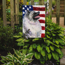 Load image into Gallery viewer, USA American Flag with Keeshond Garden Flag – Decorative Outdoor Yard Flag
