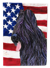 Load image into Gallery viewer, USA American Flag with Briard Garden Flag – Decorative Outdoor Yard Flag
