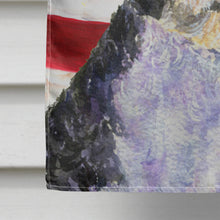 Load image into Gallery viewer, USA American Flag with Portuguese Water Dog Flag Canvas House Size