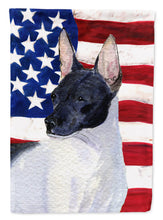 Load image into Gallery viewer, USA American Flag with Rat Terrier Garden Flag – Decorative Outdoor Yard Flag