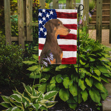 Load image into Gallery viewer, USA American Flag with Doberman Garden Flag – Decorative Outdoor Yard Flag