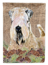 Load image into Gallery viewer, Wheaten Terrier Soft Coated Flag Canvas House Size