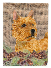 Load image into Gallery viewer, Norwich Terrier Flag Canvas House Size