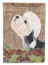 Load image into Gallery viewer, Dandie Dinmont Terrier Flag Canvas House Size