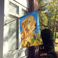 Load image into Gallery viewer, Golden Retriever Flag Canvas House Size