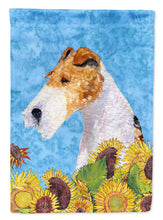 Load image into Gallery viewer, Fox Terrier Garden Flag – Decorative Outdoor Yard Flag
