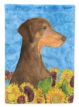 Load image into Gallery viewer, Doberman Flag Canvas House Size