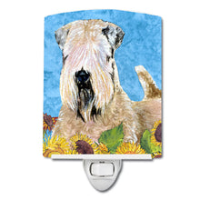 Load image into Gallery viewer, Wheaten Terrier Soft Coated in Summer Flowers Ceramic Night Light SS4121CNL