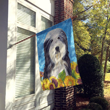 Load image into Gallery viewer, Bearded Collie Flag Canvas House Size