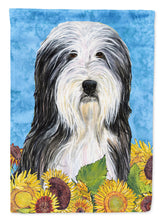 Load image into Gallery viewer, Bearded Collie Flag Canvas House Size