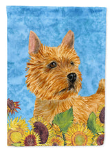 Load image into Gallery viewer, Norwich Terrier Flag Canvas House Size