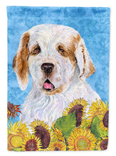Load image into Gallery viewer, Clumber Spaniel Flag Canvas House Size