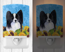 Load image into Gallery viewer, Papillon in Summer Flowers Ceramic Night Light SS4138CNL