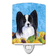 Load image into Gallery viewer, Papillon in Summer Flowers Ceramic Night Light SS4138CNL