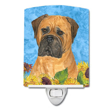 Load image into Gallery viewer, Bullmastiff in Summer Flowers Ceramic Night Light SS4150CNL