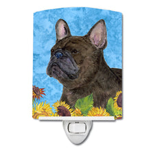Load image into Gallery viewer, French Bulldog in Summer Flowers Ceramic Night Light SS4152CNL