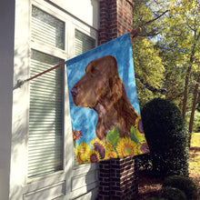 Load image into Gallery viewer, Field Spaniel Flag Canvas House Size