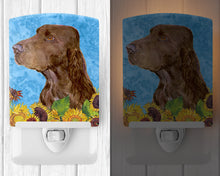 Load image into Gallery viewer, Field Spaniel in Summer Flowers Ceramic Night Light SS4159CNL