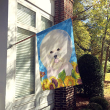 Load image into Gallery viewer, Bichon Frise Flag Canvas House Size