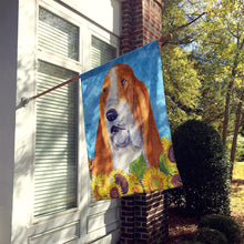 Load image into Gallery viewer, Basset Hound Flag Canvas House Size
