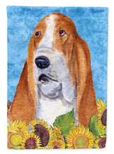 Load image into Gallery viewer, Basset Hound Flag Canvas House Size