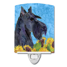 Load image into Gallery viewer, Scottish Terrier in Summer Flowers Ceramic Night Light SS4163CNL