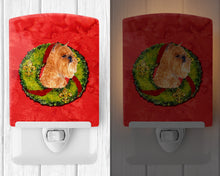 Load image into Gallery viewer, Brussels Griffon Cristmas Wreath Ceramic Night Light SS4183CNL